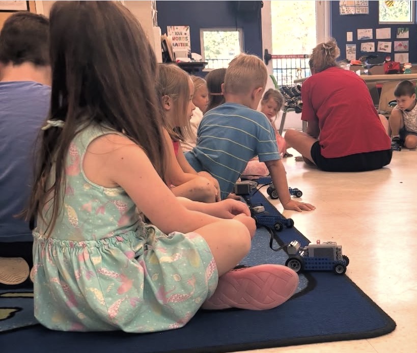 Children working on a STEM project